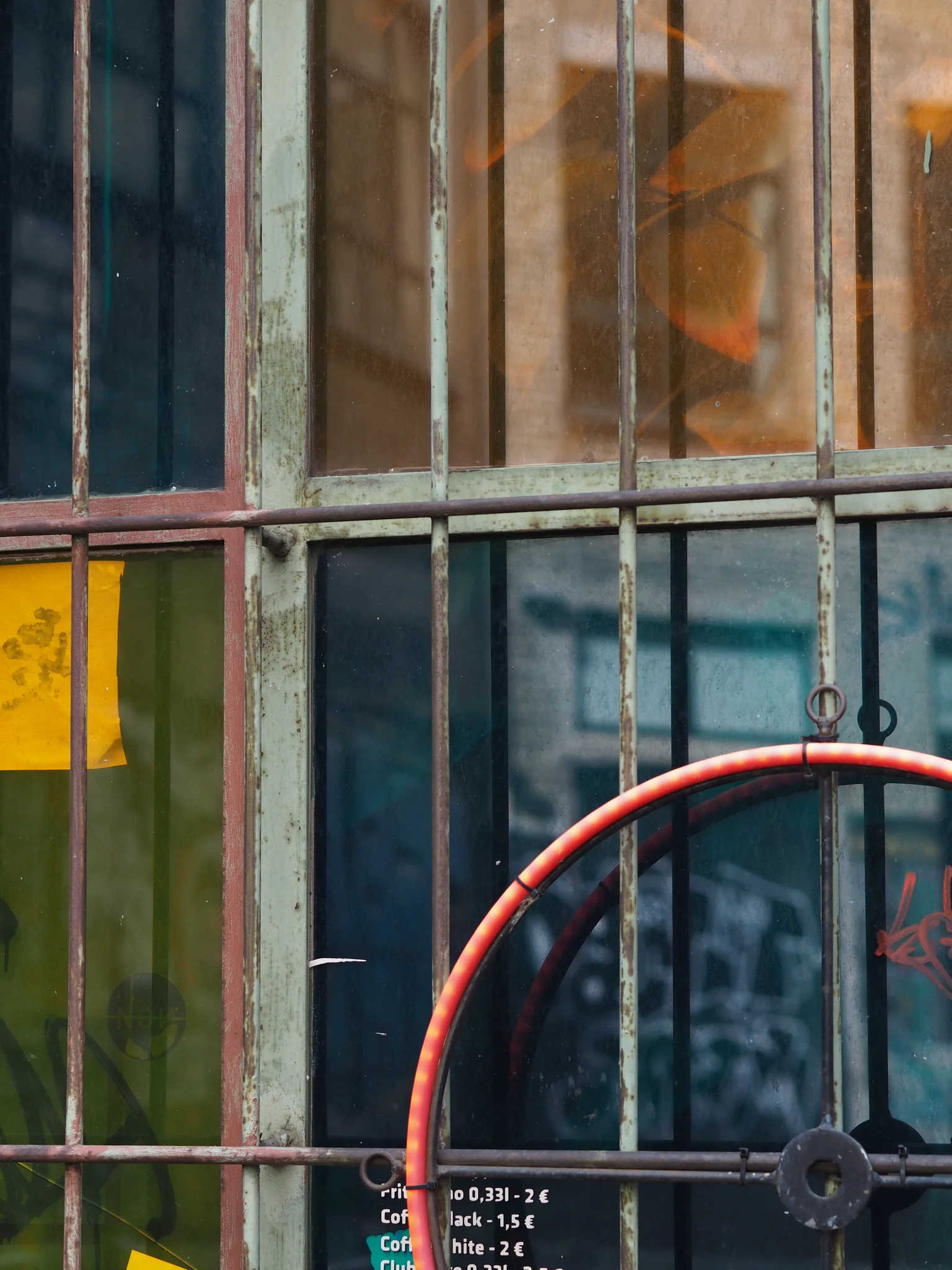 Colorful window panes - abstract photography